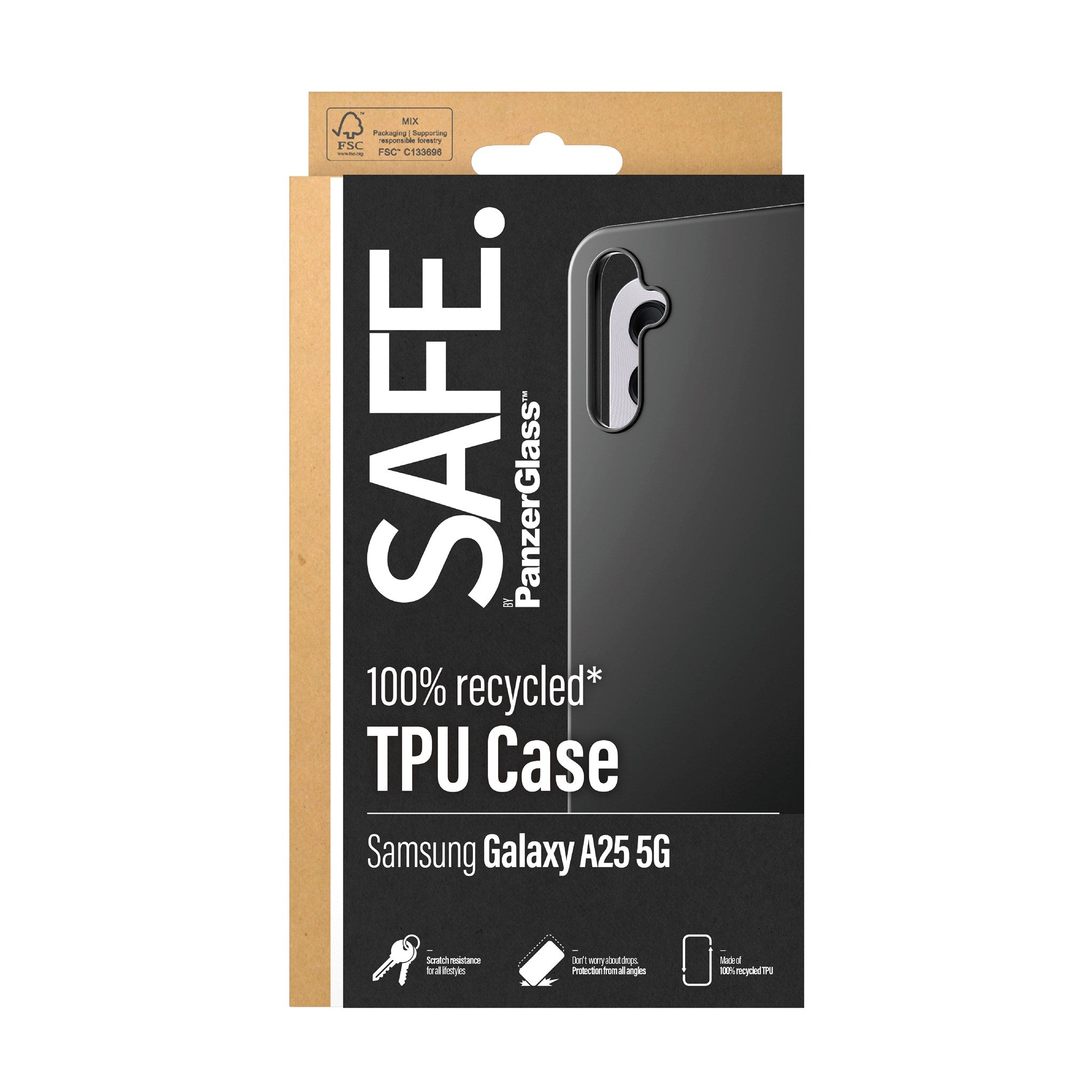 SAFE. by PanzerGlass® TPU Case Samsung Galaxy A25 5G | Sort